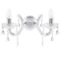 Marie Therese 2 Light Wall Light – Chrome with FREE LED Bulbs