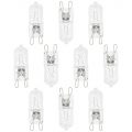 10 Pack of 28 Watt Halogen G9 Capsule Bulb – Clear