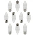 10 Pack of 6 Watt LED E27 Edison Screw Daylight Candle Bulb – Cool White