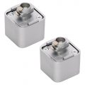 2 Pack of Track Adapter for Single Circuit Mains Track – Silver