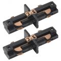 2 Pack of Butt Connector for Single Circuit Main Track in Black