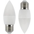 2 Pack of 6 Watt LED E27 Edison Screw Daylight Candle Bulb – Cool White