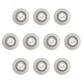 10 Pack of Recessed Downlighters, Matte White