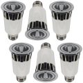 6 Pack of 5 Watt LED E27 Edison Screw Spotlight Light Bulb – White