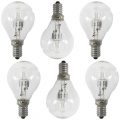 6 Pack of 28 Watt E14 Small Edison Screw Golf Ball Light Bulbs – Clear