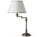 Swing Arm Table Lamp Annecy 1 Light Antique Brass