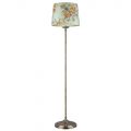 Vintage Floor Lamp with Flower Shade 1 Light Antique Brass