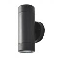 Hahn Outdoor Polycarbonate LED Single Up & Down Wall Light – Black