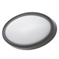 Upton Outdoor LED Oval Wall Light – Black