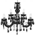 Marie Therese 9 Light Dual Mount Chandelier – Black