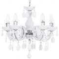 Marie Therese 5 Light Dual Mount Chandelier – White