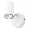Chobham Industrial Style Single Adjustable Spotlight Wall Light – White
