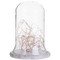 Glass Table Lamp with LED Wire Lights – Bell Jar