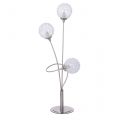 Modern Table Lamp – Allium 3 Light -Satin Nickel