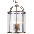 Lantern Pendant Light – 3 Light Hall Antique Brass