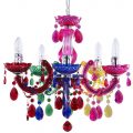 Marie Therese Chandelier 5 Light Dual Mount – Multicoloured
