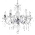 Marie Therese Chandelier 5 Light Dual Mount – Chrome