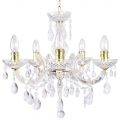 Marie Therese 5 Light Dual Mount Chandelier – Gold