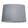 Rigid Easy to Fit Shade Pleated Cylinder 16 Inch – Silver