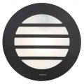Stanley Tahoe Outdoor Circular Wall or Ceiling Light with Slats – Black