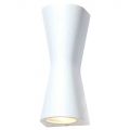 Stanley Savalen Outdoor Egg Timer Style Up & Down Wall Light – White