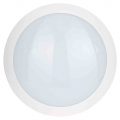 Stanley Garda IP66 Outdoor LED Flush Ceiling or Wall Light with Sensor – White