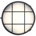 Stanley Rogen Outdoor Round LED Bulkhead Wall or Ceiling Light – Black