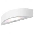 Stanley Brenta Outdoor Curved Aluminium Up & Down Wall Light – White