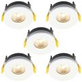 Stanley 5 Pack of Volta Recessed LED Fire Rated Downlighters – White