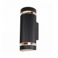 Holme Large Up & Down Black Outdoor Wall Light