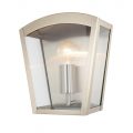 Hamble Outdoor Lantern Curved Wall Light – Stainless Steel
