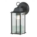 Colone Outdoor Lantern Bevelled Glass Wall Light Lantern – Black