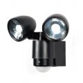 Sirocco 2 Light LED Security Spotlight with PIR Sensor – Black
