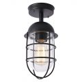 Cari 1 Light Caged Outdoor Lantern – Black