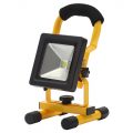 Slimline IP65 10 Watt LED Outdoor Rechargeable Work Light – Yellow and Black
