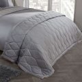 Waves Bed Throw – Silver