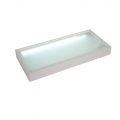 Illuminated LED Glass Box Shelf Cornish 45cm – Aluminium