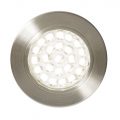 Charles Circular Warm White LED Under Kitchen Cabinet Light – Satin Nickel