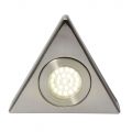 Scott Triangular Warm White LED Under Kitchen Cabinet Light – Satin Nickel