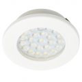 Conwy Kitchen 1.5 Watt LED Circular Ceiling Recessed Downlighter with Frosted Shade – White