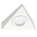 Buxton Kitchen 1.5 Watt LED Triangular Under Cabinet Light with Frosted Shade – White