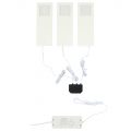3 Pack Slimline Kitchen LED Under Cabinet Lighting Kit with Driver – White