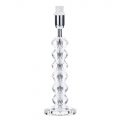 Coral 1 Light Cut Glass Effect Table Lamp Base – Chrome and Glass