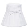 Pleated Easy to Fit Shade with Bow – White