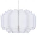 Ruffle Tiered Easy to Fit Ceiling Shade – White