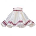 20 Inch Skirt Easy to Fit Shade with Red Stripe – Cream