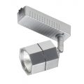 Hexagonal MR16 Track Lighting Spotlight Head w/Transformer – Silver