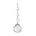 Galaxy Ceiling Spare Crystal 60cm Chrome Large Drop with three beads