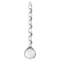 Galaxy Ceiling Spare Crystal 60cm Chrome Large Drop with five beads