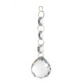 Galaxy Ceiling Spare Crystal 60cm Gold Large Drop with three beads